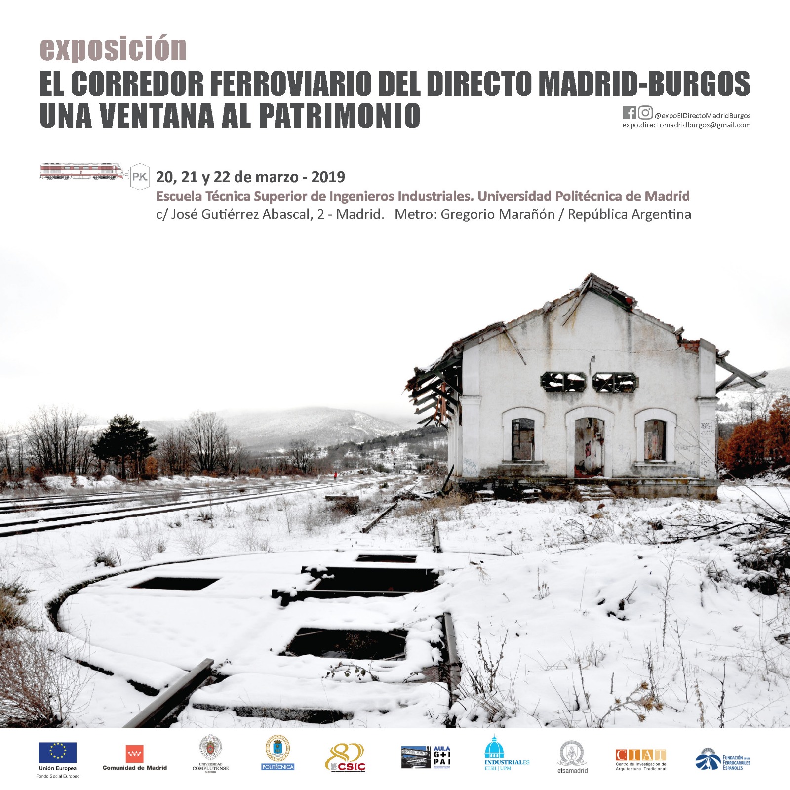 Se inaugura la exposición "El corredor ferroviario del directo Madrid-Burgos"